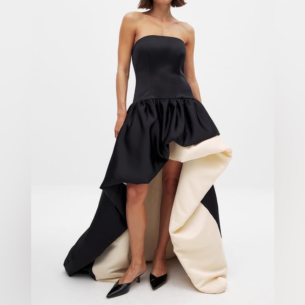 NA-KD Volume Bandeau Maxi Dress